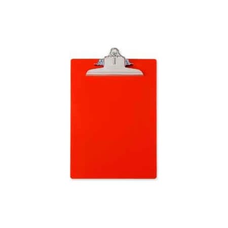 Saunders Mfg Saunders Recycled Plastic Clipboard with Antimicrobial Protection, 8-1/2" x 12", Red 21601